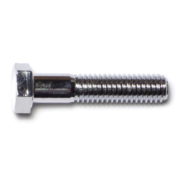 Midwest Fastener Grade 5, 3/8"-16 Hex Head Cap Screw, Chrome Plated Steel, 1-3/4 in L, 10 PK 74105 - main